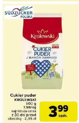 Carrefour Market Cukier puder Królewski oferta