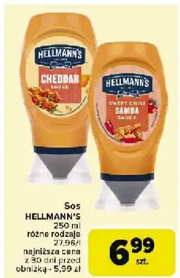 Carrefour Market Sos Hellmann's Cheddar/Sweet&Smoky Sambal oferta