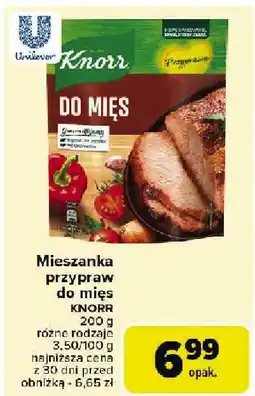 Carrefour Market Mieszanka przypraw do mięs Knorr oferta