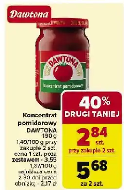 Carrefour Koncentrat pomidorowy Dawtona oferta