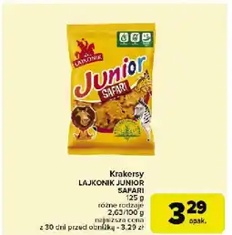 Carrefour Krakersy Lajkonik Junior Safari oferta