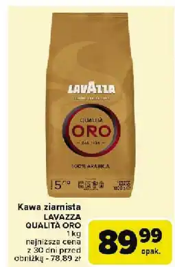 Carrefour Kawa ziarnista Lavazza Qualita Oro oferta