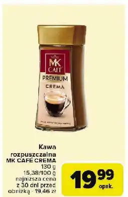 Carrefour Kawa rozpuszczalna MK Cafe Premium Crema oferta