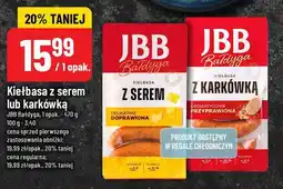 Polomarket Kiełbasa z serem lub karkówką JBB Bałdyga oferta