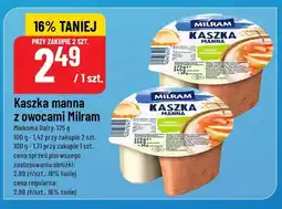 Polomarket Kaszka manna z owocami Milram oferta