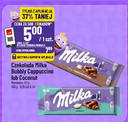 Polomarket Czekolada Milka Bubbly Cappuccino lub Coconut oferta
