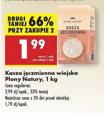 Biedronka Kasza jęczmienna wiejska Plony Natury oferta