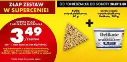 Biedronka Zestaw bułka wysokobiałkowa + serek wiejski Delikate oferta