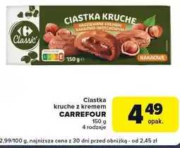 Globi Ciastka kruche z kremem Carrefour oferta