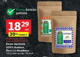 Auchan Kawa ziarnista 100% Arabica, Peru Auchan oferta