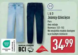 ALDI Jeansy dziecięce L & D oferta