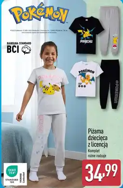 ALDI Piżama dziecięca Pokemon oferta