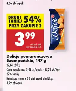 Biedronka Ciastka Delicje Szampańskie oferta