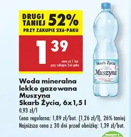 Biedronka Woda mineralna Muszyna oferta