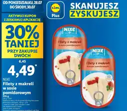 Lidl Filet z makreli Nixe oferta