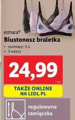 Lidl Biustonosz bralette Esmara oferta