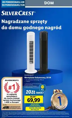 Lidl Wentylator kolumnowy 50 w Silvercrest oferta
