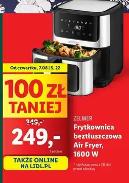Lidl Frytkownica 1600 w Zelmer oferta