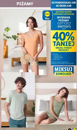 Lidl Piżama męska m-xxl Esmara oferta