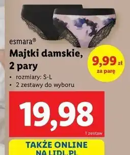 Lidl Majtki rozm. s-l Esmara oferta
