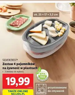 Lidl Pojemniki na żywność w plastrach Silvercrest oferta