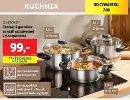 Lidl Komplet karnków z pokrywkami Silvercrest oferta