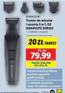Lidl Trymer graphite series 5w1 Remington oferta