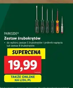Lidl Zestaw śrubokrętów z próbnikiem napięcia Parkside oferta