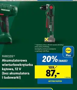 Lidl Wiertarko-wkrętarka kątowa Parkside oferta