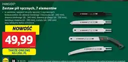 Lidl Zestaw pił Parkside oferta