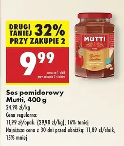 Biedronka Sos pomidorowy parmigiano reggiano Mutti oferta