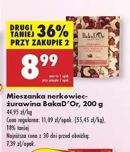 Biedronka Mieszanka nerkowiec-żurawina Bakad'or oferta