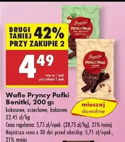 Biedronka Wafelki orzechowe Bonitki oferta