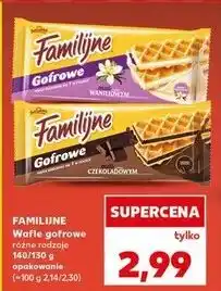 Kaufland Wafelki gofrowe z musem waniliowym Jutrzenka Familijne oferta
