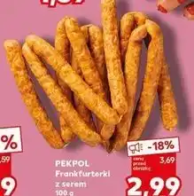 Kaufland Frankfurterki z serem Pekpol oferta