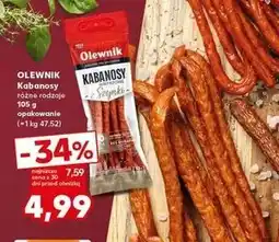 Kaufland Kabanosy z szynki Olewnik oferta