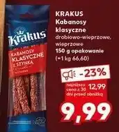 Kaufland Kabanosy wieprzowo-drobiowe Krakus Animex oferta