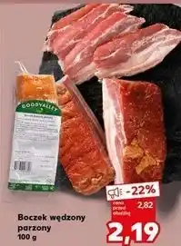Kaufland Boczek wędzony parzony Goodvalley oferta