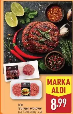 ALDI Burger wołowy Bbq (Aldi) oferta