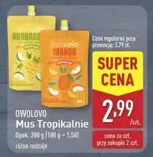 ALDI Mus jabłko-ananas Owolovo oferta