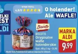 ALDI Wafle holenderskie Biscotto oferta