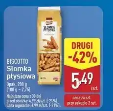 ALDI Słomka ptysiowa Biscotto oferta