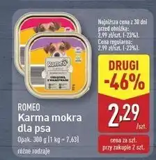 ALDI Karma dla psa cielęcina z warzywami Romeo (Karma) oferta
