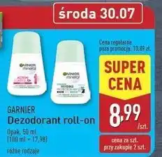 ALDI Dezodorant fresh aloe Garnier Mineral Invisible Protection oferta