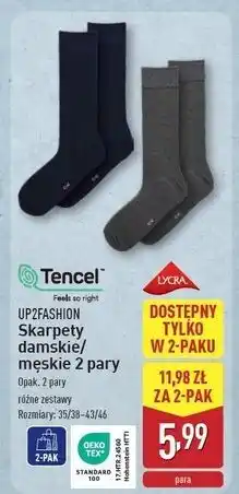 ALDI Skarpety damskie 35-38 Up2Fashion oferta