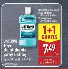 ALDI Płyn do płukania ust Listerine Cool Mint oferta