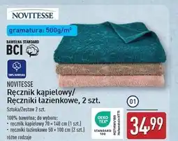 ALDI Ręczniki łazienkowe 50 x 100 cm Novitesse oferta