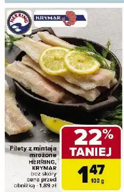 Carrefour Market Filety z mintaja mrożone Herring Herring oferta