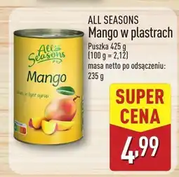 ALDI Mango w plastrach All Seasons oferta