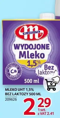 Selgros Mleko UHT 1,5% bez laktozy Mlekovita oferta